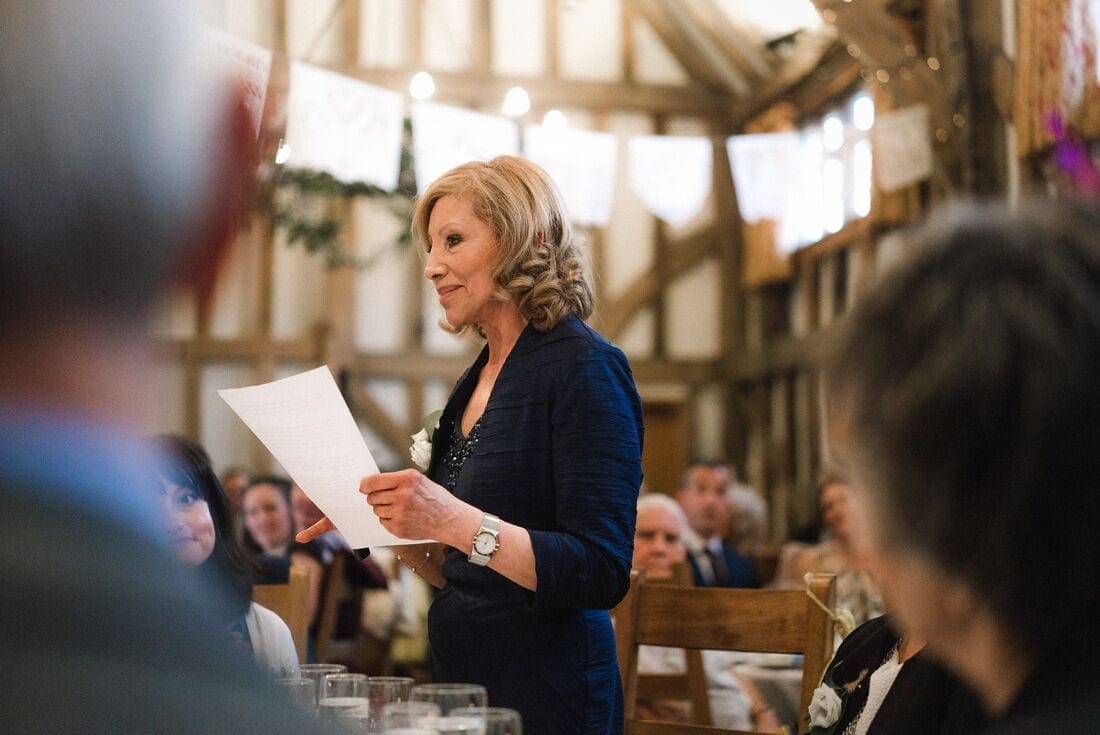 the wedding speech