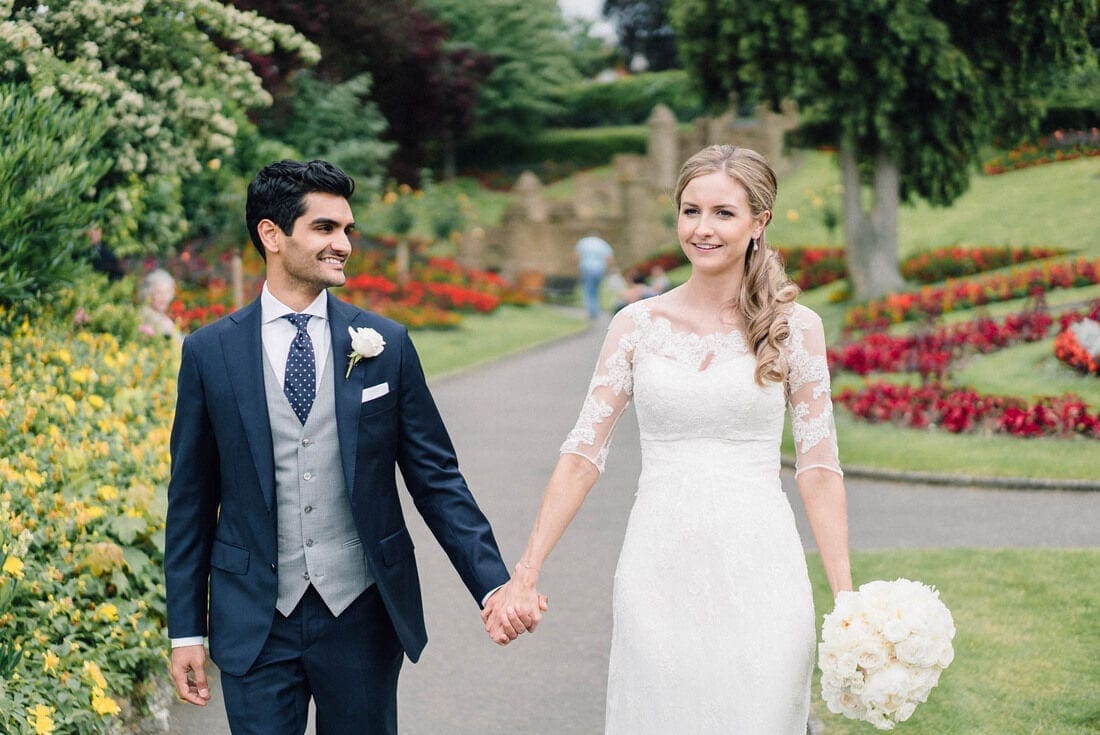 wedding portraits in the castle grounds guildford
