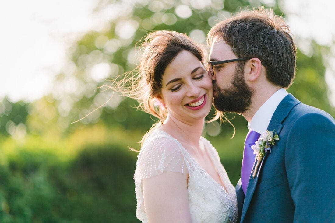 Evening wedding portrait photography at Gate Street Barn Guildford