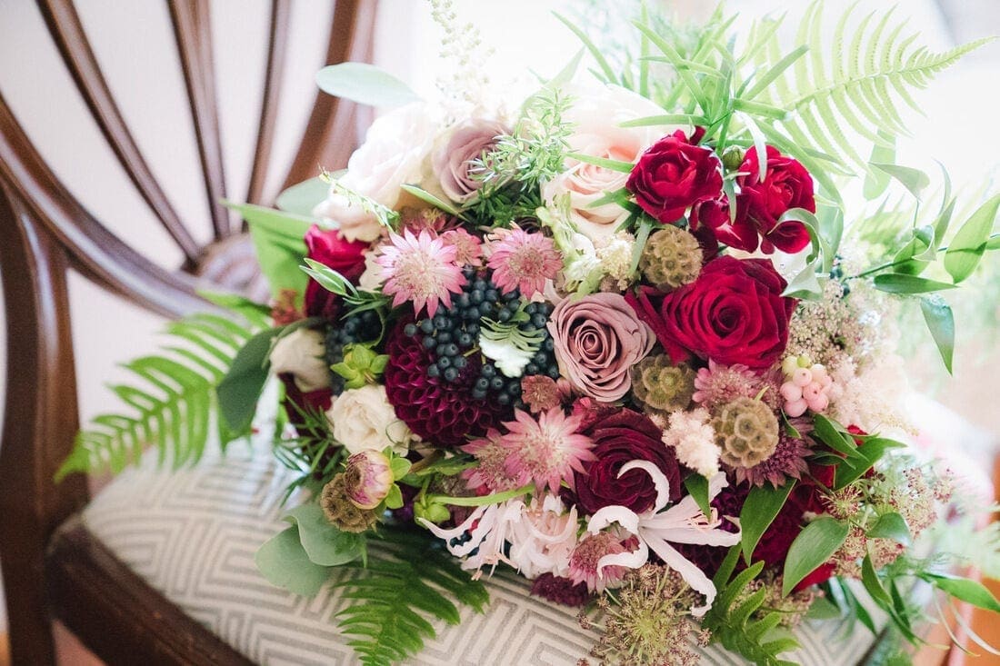 the wedding bouquet