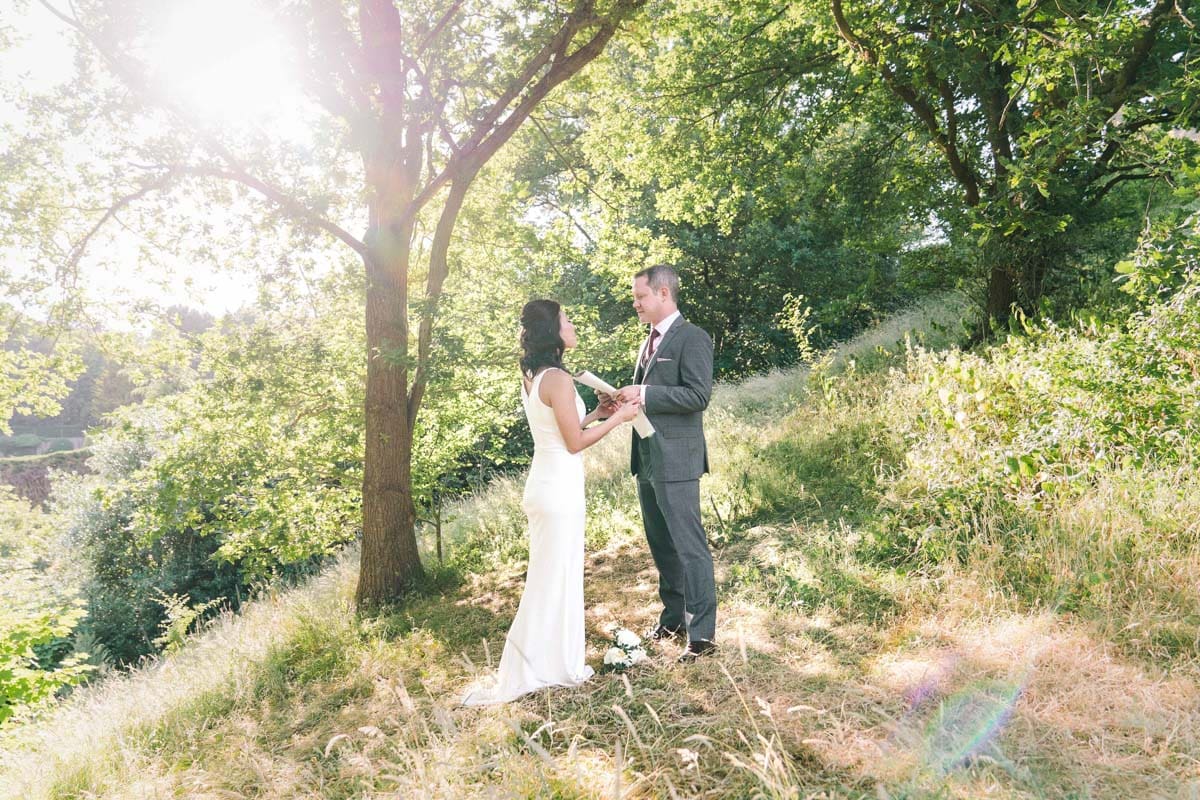 woodland marriage vows