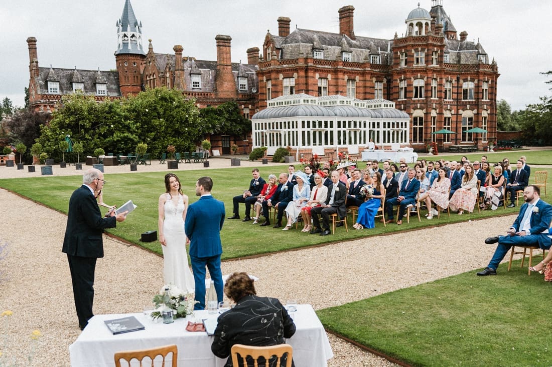The Elvetham outdoor wedding ceremony