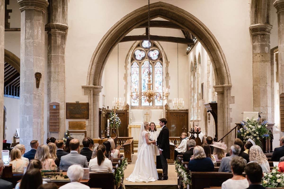 wedding at St Mary's Chiddingfold